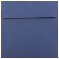 JAM Paper Enveloppes carrées avec fermeture gommée, 6 x 6 po, bleu présidentiel, 1000/paquet-Bleu présidentiel