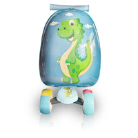 TUCCI Italy - HAPPY DINO 32 po Trottinette à bagages - Happy Dino Scooter-Conçu en Italy