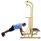 Stamina - Tour d’alimentation extérieure Pro - jaune-Boîte pliométrique texturée et réglable (de 16 po à 24 po) pour réaliser des exercices supplémentaires sur le haut et le bas du corps