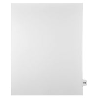 Markmaker - Intercalaires imprimes Legal, Blanc, 1/15th coupe, format lettre, sans trous, 25 tabs/PQT, 5 PQT/Boite, Numero 119-Intercalaires imprimes Legal