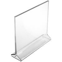 Eddies Hang-Up Display Ltd. Porte-affiche à chargement par le haut - acrylique transparent - 5 -5x11 po - 12/paq-Support de panneau de comptoir