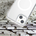 TUFF8 - Étui robuste Mag pour iPhone 16e/15 - Transparent-Protection de l'écran et de l'appareil photo : conçu avec un rebord surélevé pour l'objectif et le cadre de l'écran afin de protéger votre appareil photo, votre flash et votre écran contre les rayures lorsqu'il est placé face vers le bas