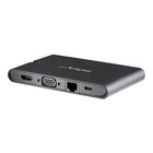 StarTech® – Adaptateur multiport USB-C avec HDMI et VGA, 3 x USB 3.0, SD, PD 3.0 -Étendez la connectivité de votre MacBook Pro ou de votre ordinateur portable Windows USB-C en connectant un moniteur HDMI 4K ou VGA
