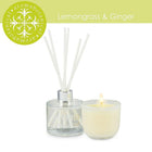 Aromabotanical – Ensemble-cadeau avec bougie au parfum de citronnelle et de gingembre + diffuseur (16-AB/SET LG)-L’ensemble-cadeau d’Aromabotanical combine un diffuseur à roseaux de 50 ml contenant des huiles essentielles australiennes sur mesure, et une mini bougie de 2 oz.
