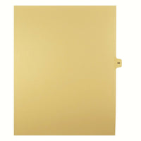 Markmaker - 25 tabs/PQT, 5 PQT/Boite, Intercalaires imprimes Legal, Chamois, 1/15th coupe| format lettre, sans trous, Numero 52-Intercalaires imprimes Legal