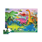 Crocodile Creek - Puzzle Terre de Dinosaures - 36 pièces-Les pièces du puzzle sont faites de carton solide et de haute qualité qui ne se déchirera pas et ne se cassera pas. Imprimé avec des encres à base de soja.