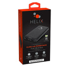 Helix 10 000 mAh Power Bank avec doubles ports USB-A-Les lumières LED indiquent le pourcentage de la batterie
