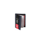 Porte-cartes/carte d'identité rabattable en cuir avec protection RFID-Deux Fenêtre encadrée pour carte d'identité