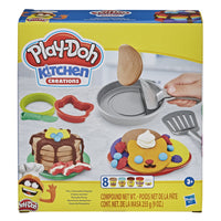 Play-Doh - Kitchen Creations Crêpes sautées-Coffret De Nourriture Factice Pour Enfants : On crée des crêpes Play-Doh ! Ce coffret de cuisine factice permet aux enfants de faire sauter des crêpes Play-Doh avec la poêle factice