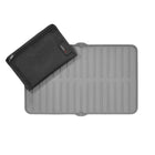 WeatherTech FlexTray gris + pochette de rangement-Plateau de protection multi-usage en silicone