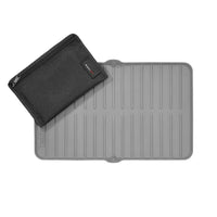 WeatherTech FlexTray gris + pochette de rangement-Plateau de protection multi-usage en silicone