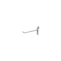 Can-Bramar − Crochet métallique à robustesse standard pour panneau à lattes à fixation à encoche − 10 po x 1/4 po − chrome − paquet de 20-Crochet métallique standard de 10 po x 1/4 po pour panneau à lattes à fixation à encoche.