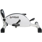 FitDesk – Vélo pour dessous de bureau actif (FD3030)-Résistance magnétique à 8 positions et volant haute vélocité équilibré avec entraînement par courroie double conservant un mouvement fluide et silencieux