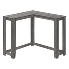 Monarch Specialties - 3658 Table D'Appoint Console De Coin 36 po L - Gris-Le style contemporain de cette table d'entree est ideal pour les petites maisons, les condos ou les appartements.