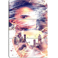 Designart – Art de rue sur toile, elle (PT3607-3P)-Impression