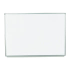 Luxor – Tableau blanc magnétique à montage mural, 48 po x 36 po, (WB4836W)-Tableau blanc magnétique en acier peint, encadré d'un cadre en aluminium au fini chromé