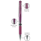 uni-ball − Stylos à impact gel Signo − 1,0 mm − rose métallique-Les stylos Signo Gel Impact ajoutent une touche d’élégance aux carnets de notes, aux agendas personnels et à la fabrication de cartes