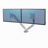 Fellowes - Bras articulé double moniteur Platinum Series - argent-L’utilisation des vérins à gaz permet de positionner le moniteur sans effort.