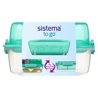 Sistema - Contenant carré Lunch Stack To Go - 1,24 L-Conservation des aliments