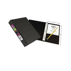 Avery® - Reliure de présentation durable de 5½ po x 8½ po, 1 po, noir-Deux pochettes intérieures en plastique pour un rangement accru  