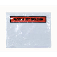 Enveloppes de liste de colisage Belle Pak - 7 po H x 5.5 po L - Rouge/Noir - Paquet de 1000-Enveloppes de la liste de colisage