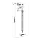 Stylet numérique Logitech Crayon pour tous les iPad (versions 2018 et ultérieures) avec technologie Apple Pencil - Gris-Garantie limitée d'un an