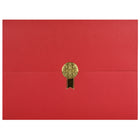 St. James - Porte-certificats/porte-documents - Sceau d'or avec un ruban d'or - rouge - paquet de 5-Ajoutez une touche d'élégance, de cérémonie et de sincérité à l'attribution de reconnaissance