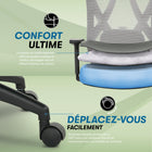 Serta - Fauteuil ergonomique en maille à haut dossier Sit Ture Ridgefield - 28 3/4 po l x 29 po P x 48 1/4 po à 52 po H - Gris-Dimensions: 28-3/4 po l x 29 po P x 48-1/4 po - 52 po H
