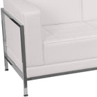 Flash Furniture – Ensemble HERCULES Imagination avec divan, sièges et poufs, cuir blanc (ZBIMAGSET20WH)-Modèle contemporain