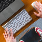 AnthroDesk – Ensemble clavier et souris sans fil, argent (AD-KBMC1)-6