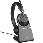 Jabra Evolve2 65, Link 380c, casque stéréo UC avec support - Noir-Style de port : Over-the-Head, Couleur : Noir