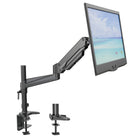 ShoppingAll - Support de moniteur LCD entièrement réglable à ressort à gaz, Noir-Peut accueillir un écran 15"-32" avec des trous de montage VESA 75mm x75mm ou 100mm x 100mm, supporte un poids jusqu'à 17,6lb/8kg sur chaque bras.