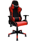 Nicer Furniture - chaise de jeu de style course - rouge-Revêtement en PVC durable et maille respirante pour un confort optimal.  