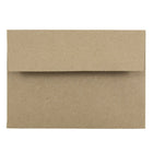 JAM Paper Enveloppes carrées rec. à 100 % de sacs papier kraft avec ferm. gom., 3 5/8 x 5 1/8 po, brun, 1000/paquet-Brun