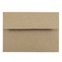 JAM Paper Enveloppes carrées rec. à 100 % de sacs papier kraft avec ferm. gom., 3 5/8 x 5 1/8 po, brun, 1000/paquet-Brun
