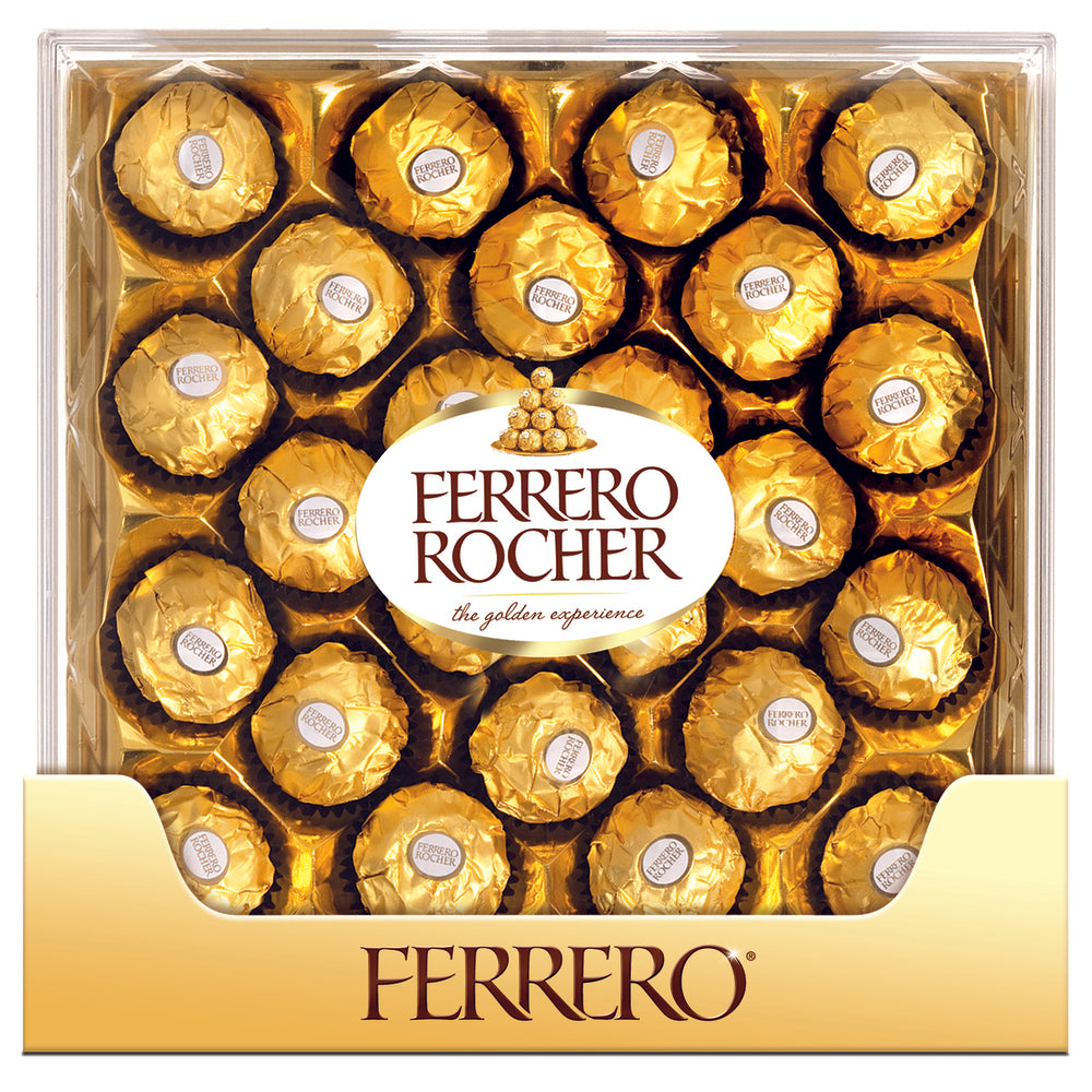Ferrero Rocher Chocolat au lait et noisettes - Emballage 24 unités