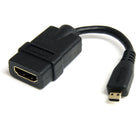 StarTech  Câble adaptateur HDMI haute vitesse, HDMI vers micro HDMI, F/M, 5 po-Offre une solution simple pour convertir un câble HDMI standard en un câble micro HDMI afin que vous puissiez regarder vos photos et vos vidéos