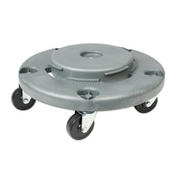 Johnny Vac – Socle 5 roues pour poubelle ronde, JS0040-Gris pâle