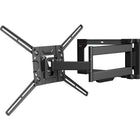 Support mural pour TV à écran plat/incurvé, repli, rotation, pivot et inclinaison, pour télés de 32 po à 80 po/81 cm à 203 cm-Convient aux téléviseurs à écran plat/incurvé de jusqu'à 80 po (max. 110 lb/50 kg)