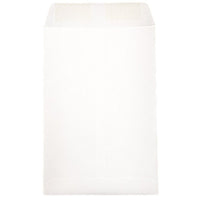 JAM Paper Enveloppes à ouverture au sommet et rabat droit gommé, 6 x 9 po, blanches, 200 par paquet-Blanc