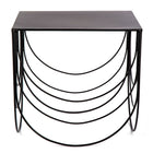 Table dappoint avec coquilles gigogne, noir 66434-3
