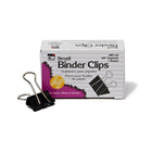 Charles Leonard – Pinces relieuses, petites, capacité de 3/8 po, boîte de 12, noir, 576/paquet (CHLBC02)-Pinces relieuses, petites, 3/4 po, capacité de 3/8 po