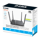 D-Link - Routeur Gigabit double bande sans fil AC1200 de DIR-822 Amplifi, noir-QoS - QoS optimisé fournissant une expérience de jeux et de retransmision en ligne sans décalage