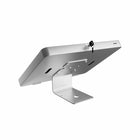 Support incurvé et support mural compatible VESA CTA Digital pour boîtiers de tablette Paragon - Argent-Convient aux transactions sans contact