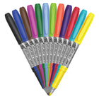 BIC - Intensity Marqueurs permanents - pointe fin - couleurs assorties - Paquet de 12-Pointe fine  