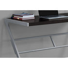 Monarch Specialties - 7374 Bureau 48 po L - Espresso/Metal Argent-Fini en stratifié de couleur espresso