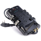 BlueDiamond - Limiteur de surtension Defend Flex à 12 prises, cordon de 8 pi, S9PC01EBCY-Prises pivotantes à 90 °- possibilité de tourner dans différentes directions