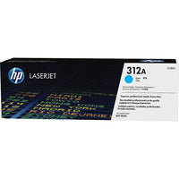 HP 312A (CF381A) Cartouche de toner HP LaserJet cyan d’origine-Couleurs: Cyan