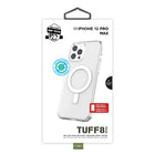 TUFF8 - Coque MAG pour iPhone 12 Pro Max - Transparente-La coque en plastique rigide protège votre smartphone contre les fissures, les abrasions et les types de dommages similaires