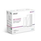 TP-Link - Deco BE33000 Système Wi-Fi 7 maillé quadri-bande pour toute la maison - Paquet de 2-Itinérance transparente, canal 320 MHz pris en charge